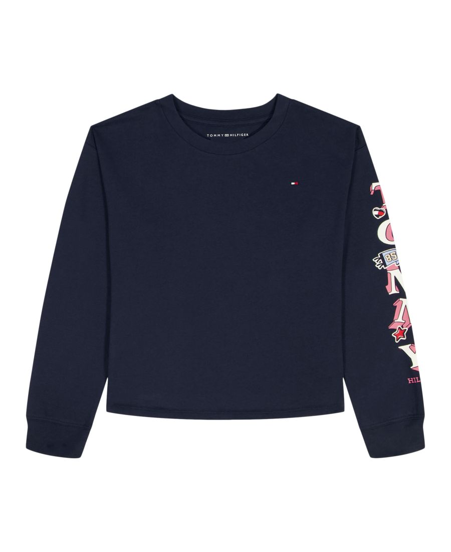 

Детская футболка с длинными рукавами и блестящим рисунком, размер 2T-6X Tommy Hilfiger, Dark Blue, Синий, Детская футболка с длинными рукавами и блестящим рисунком, размер 2T-6X Tommy Hilfiger, Dark Blue