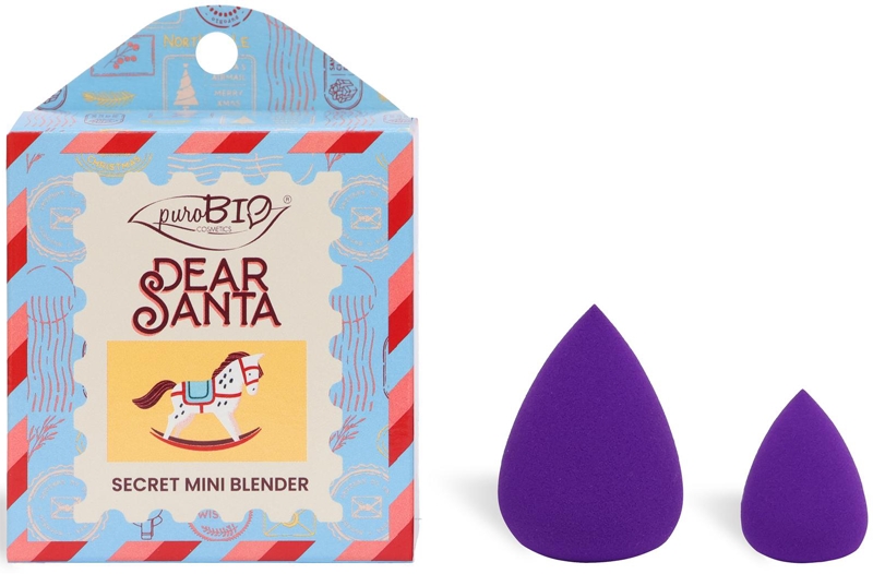 

Спонж для макияжа Dear Santa Secret, 2 шт. в подарочной упаковке Purobio Cosmetics, 2 шт
