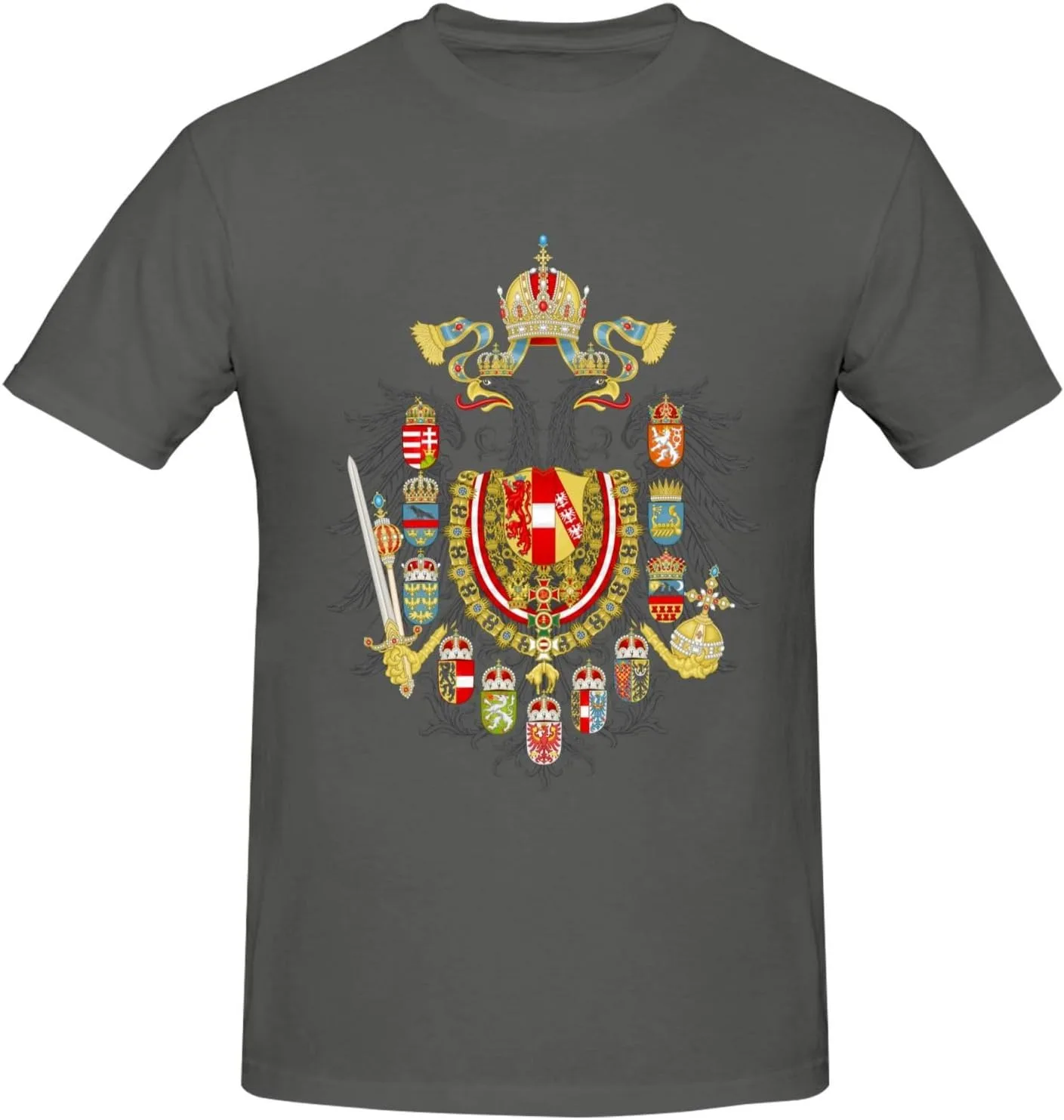 

Футболка мужская с гербом Австро-Венгрии, Cotton, короткий рукав, Crewneck ODSLFHJD