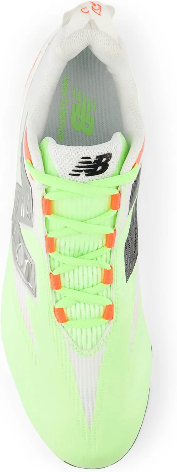 Кроссовки для мужчин New Balance Burnx5, белый/мятный/красный — фото 4