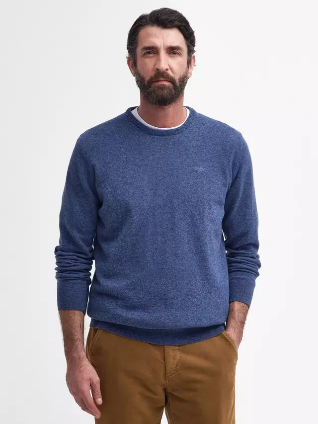 

Джемпер Barbour Essential Lambswool Crew Neck, цвет denim/marl