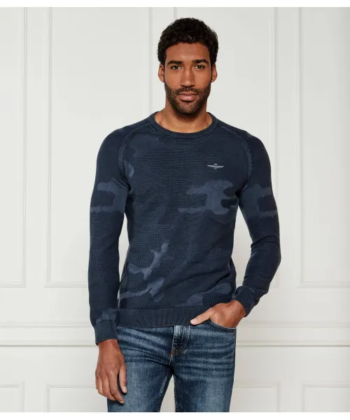 

Свитер Regular fit Aeronautica Militare, синий