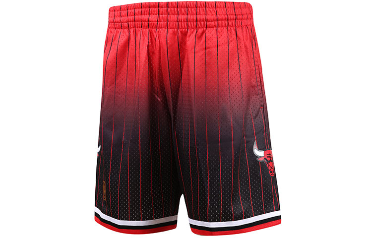 

Баскетбольные шорты мужские черные красные Mitchell Ness