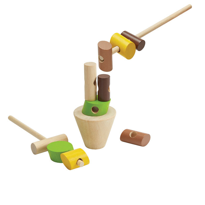 

Балансирующие пни, аркадная игра, Plan Toys