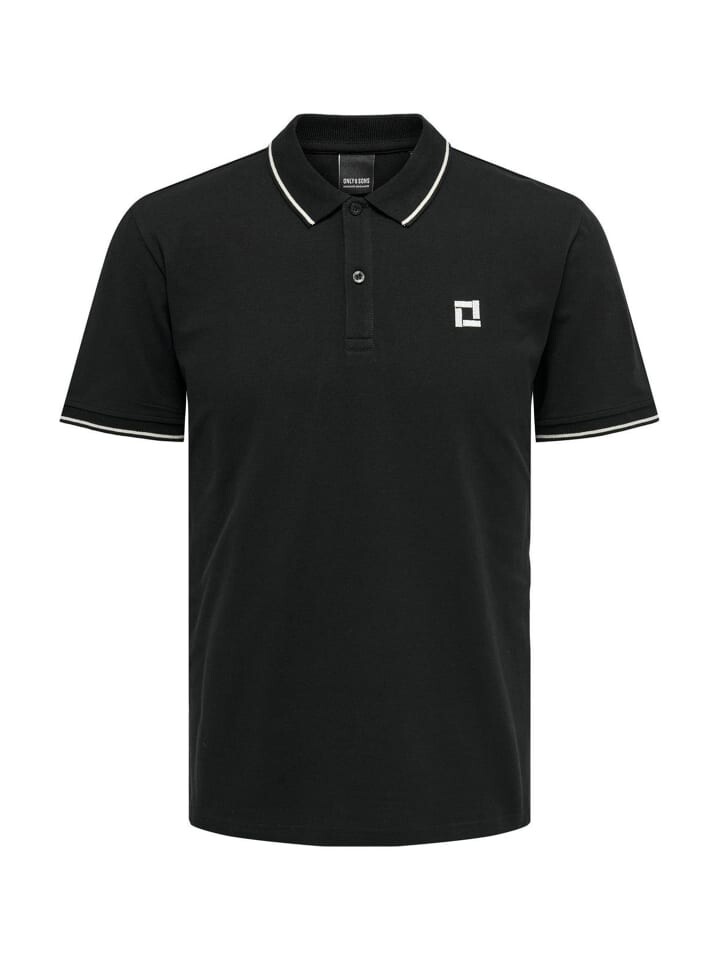 

Поло ONLY & SONS Poloshirt Onsefletcher, черный
