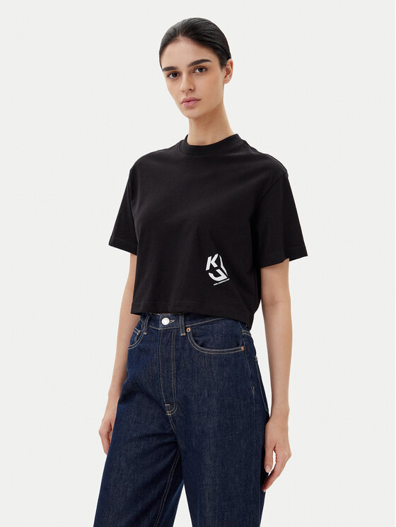 

Укороченная футболка A2W17076 Karl Lagerfeld, черный