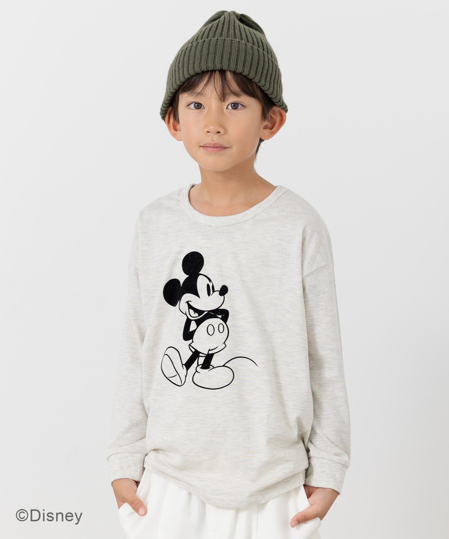 Футболка с длинным рукавом Микки Маус Disney, C Set-In/Oatmeal