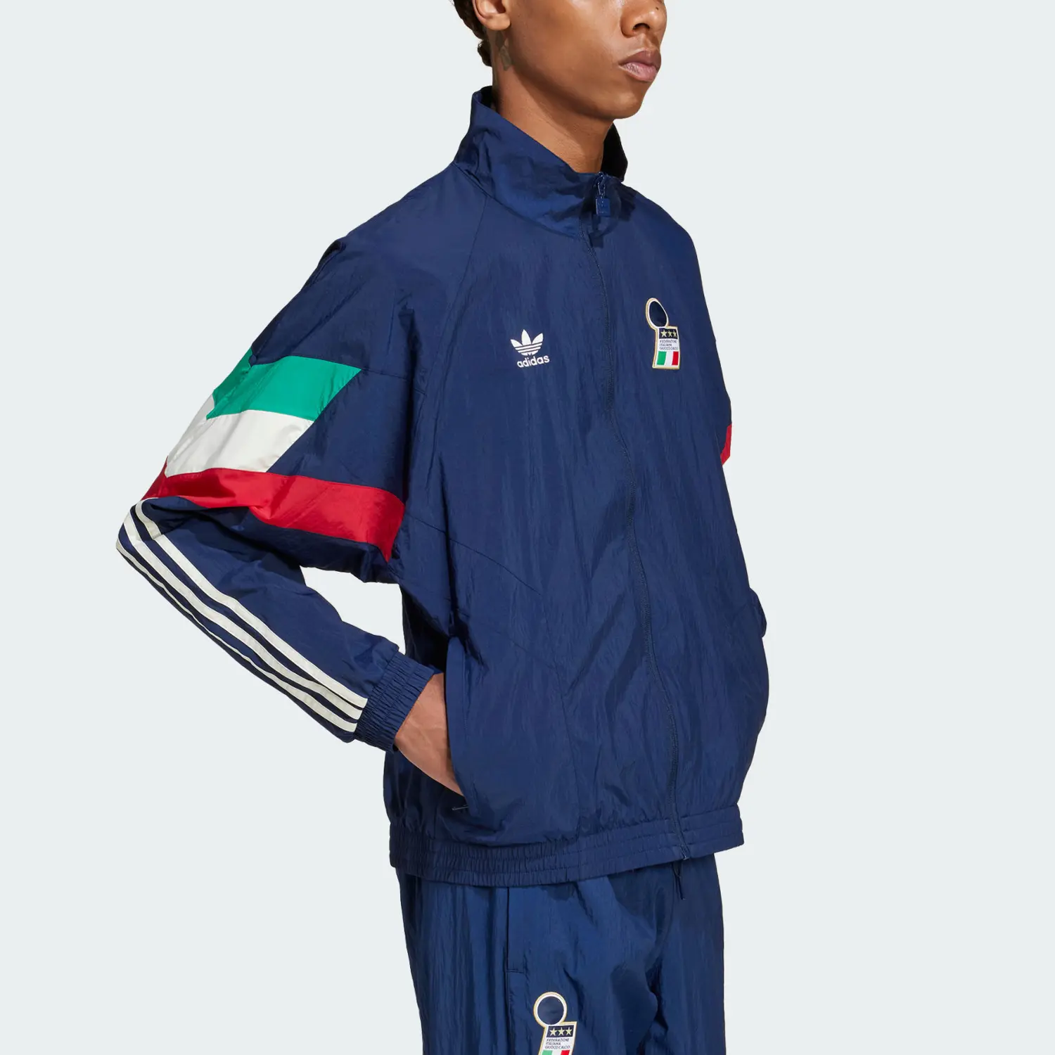 Оригиналы Италия Тренировочный Топ Adidas, Темно-индиго — фото 4