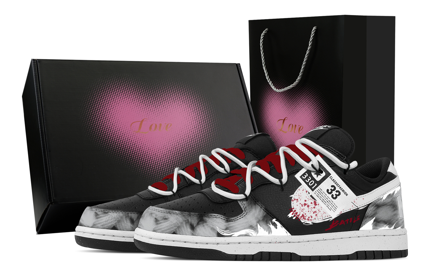 

Nike Большие призмы, Heart Box устойчивые к истиранию дышащие низкие кроссовки для скейтборда мужские серый черный