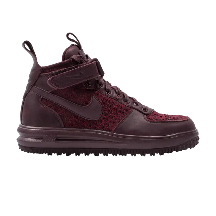 

Кроссовки Nike Wmns Lunar Force 1 Flyknit Workboot 'Deep Burgundy', красный