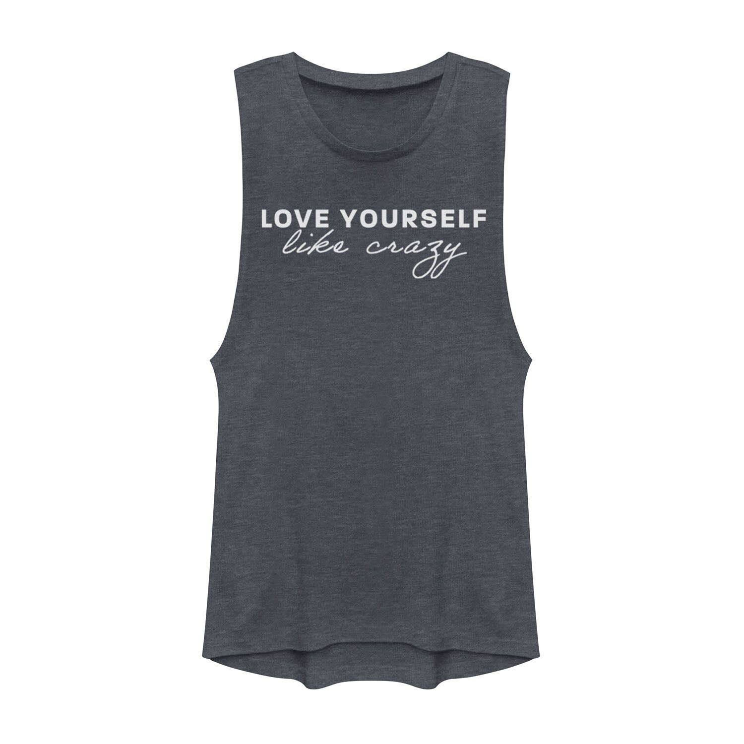 

Мускулистая футболка для юниоров «Love Yourself Like Crazy»