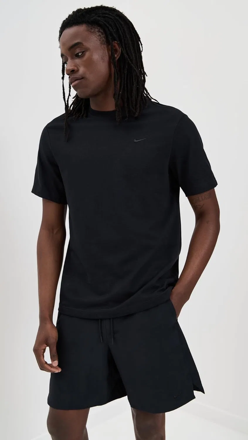 Мужская футболка Dri-FIT Nike Black/Black — фото 2