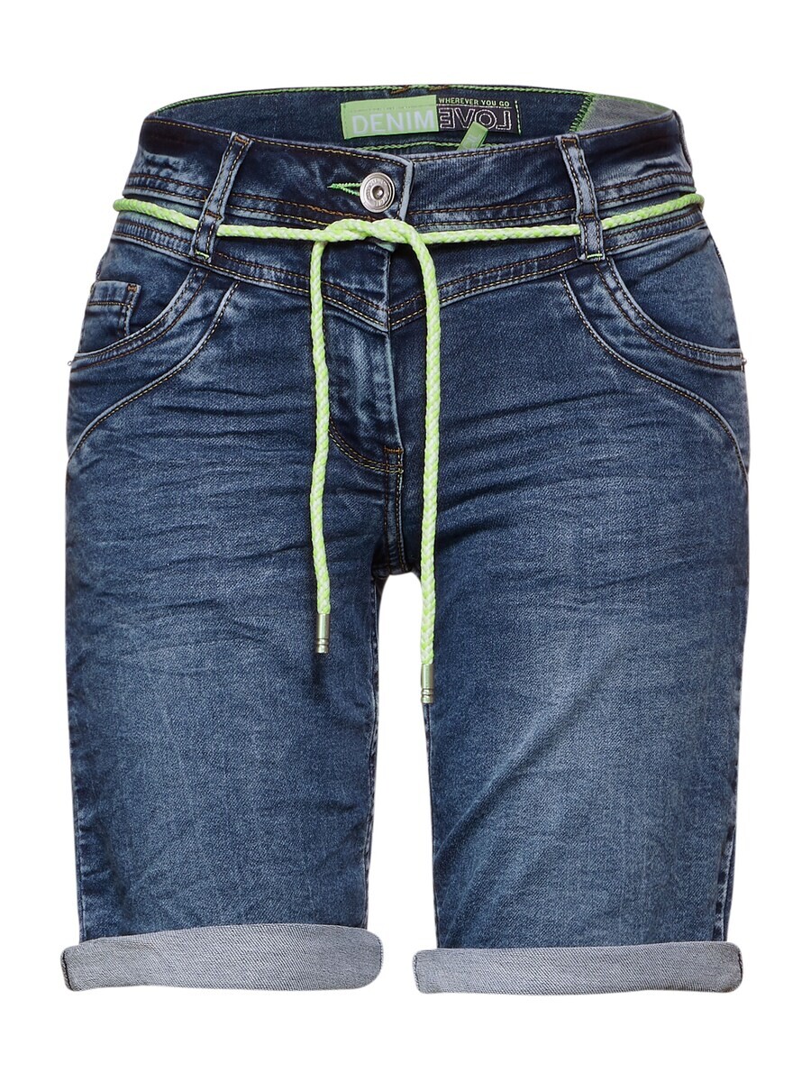 

Джинсовые шорты CECIL Regular Jeans Scarlett, синий деним