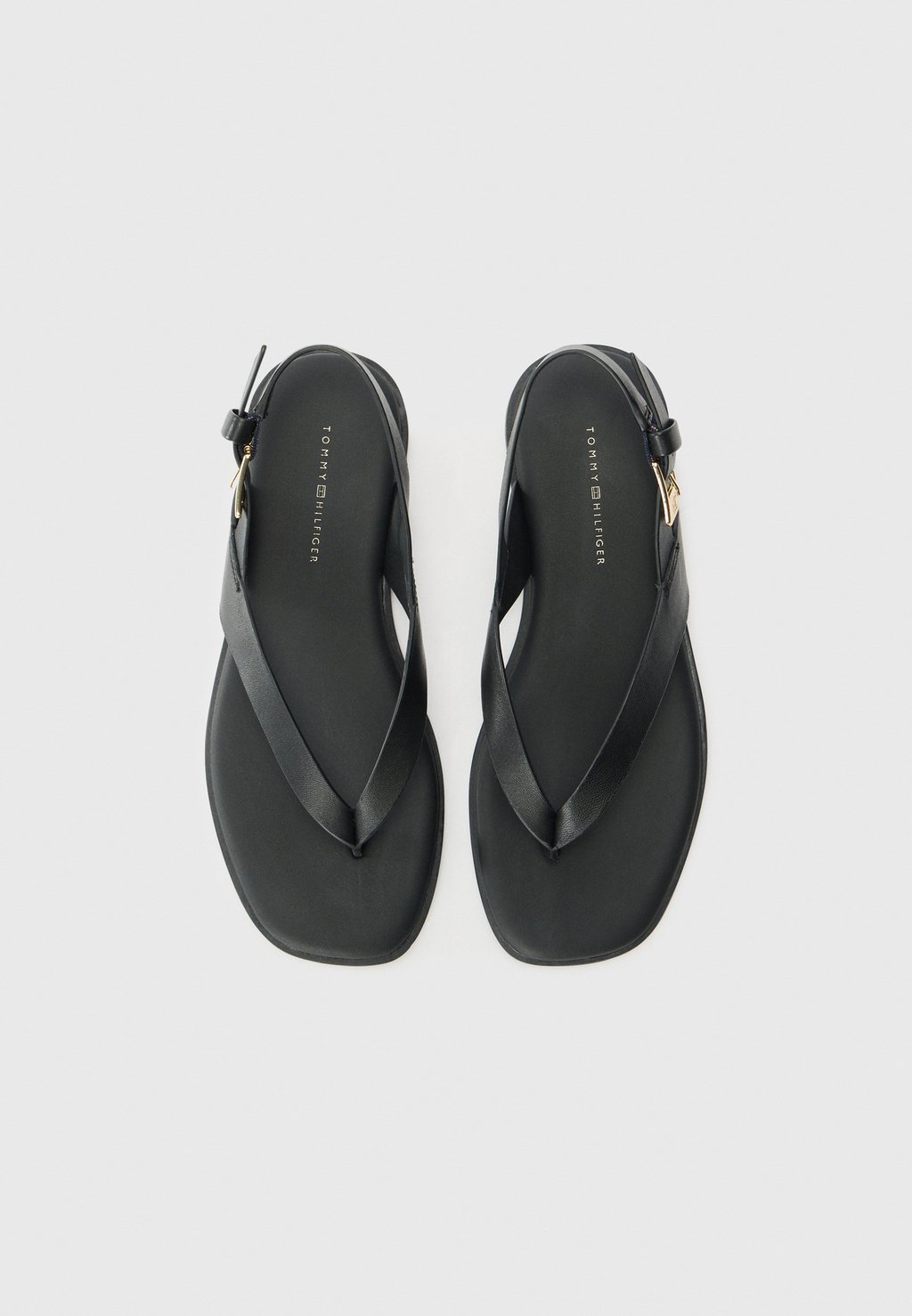 Сандалии с Т-образной застежкой BLOCK THONG FLAT Tommy Hilfiger, черный — фото 4