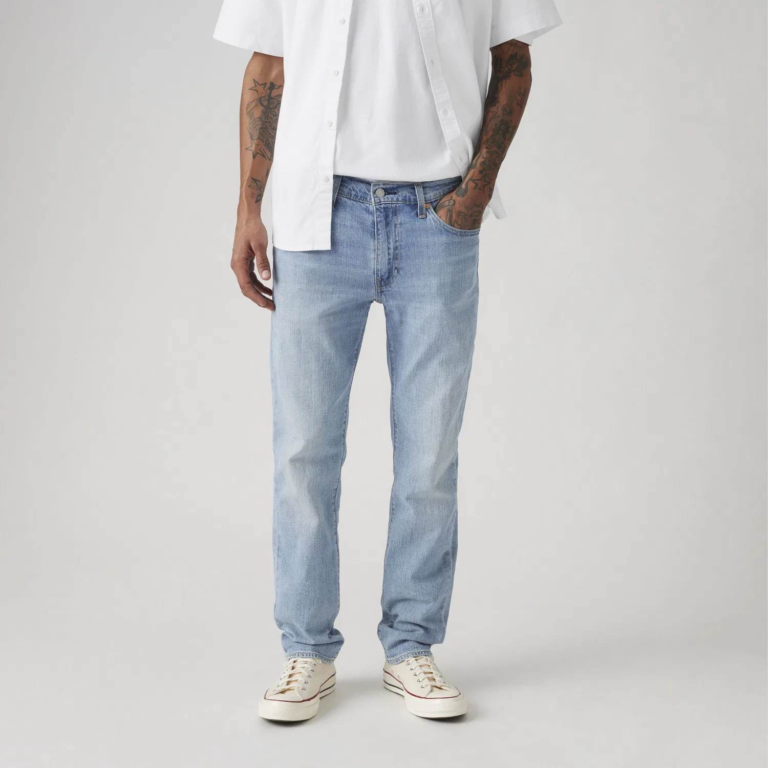 Мужские джинсы 511 Slim Linen+ Denim Levi's, Light Wash — фото 2