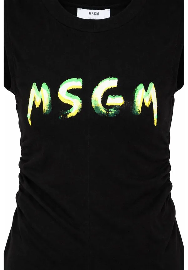Трикотажное платье Msgm, Black — фото 3