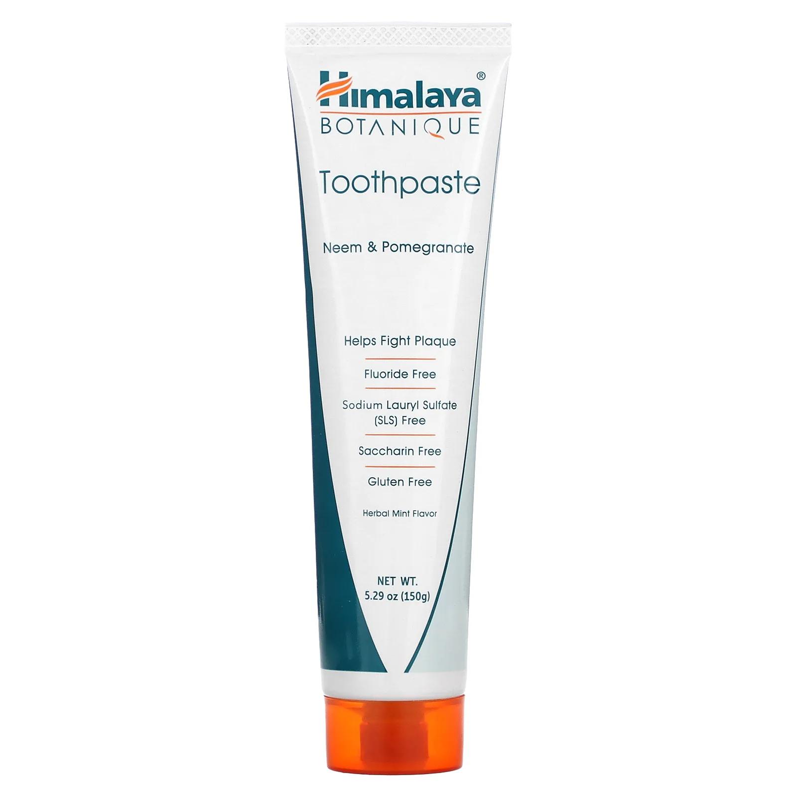 

Himalaya Botanique зубная паста ним гранат без фтора 5,29 унции (150 г)