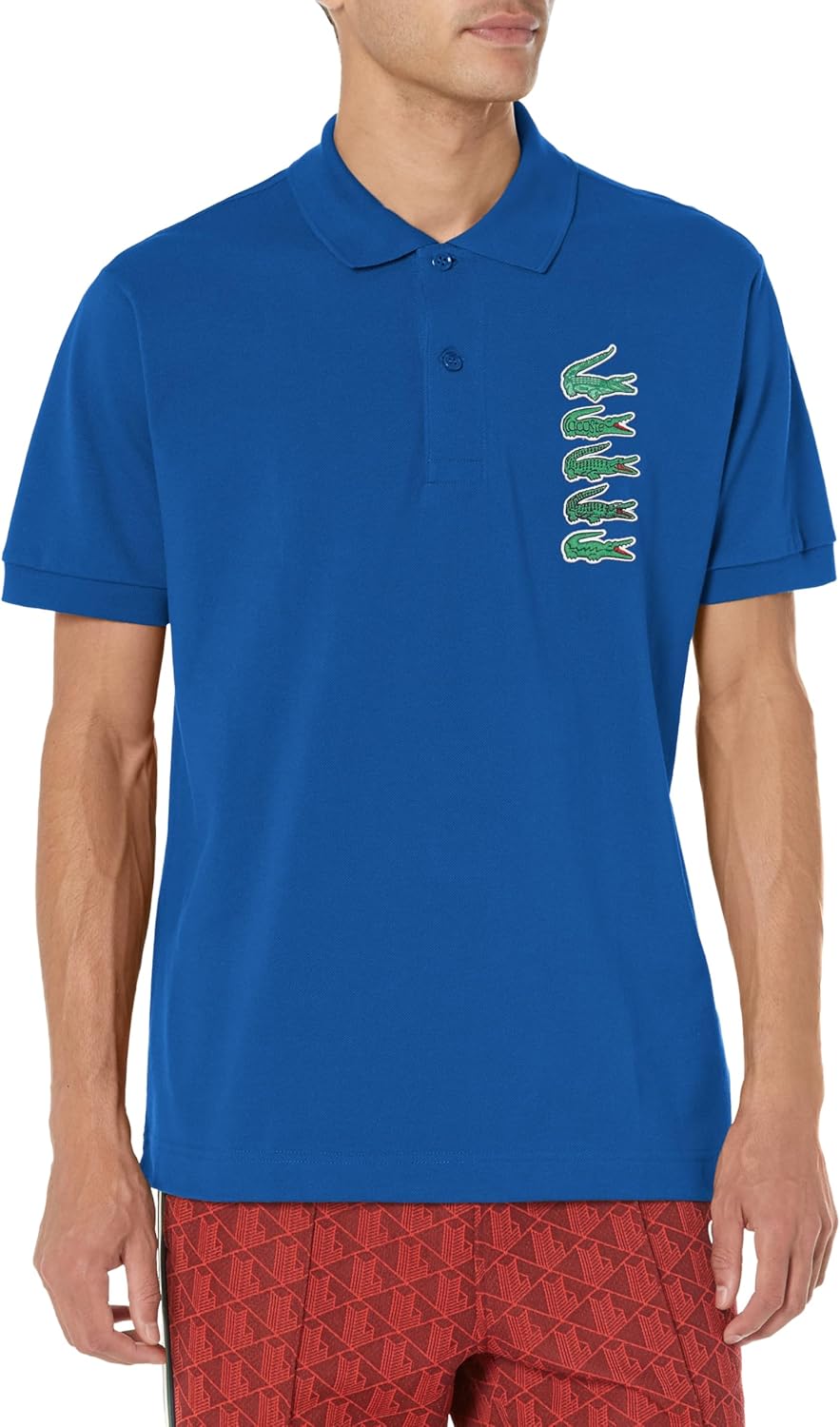 

Lacoste мужская сезонная короткая рукав классический крой поло с логотипом на груди, Cobalt, Синий, Lacoste мужская сезонная короткая рукав классический крой поло с логотипом на груди, Cobalt