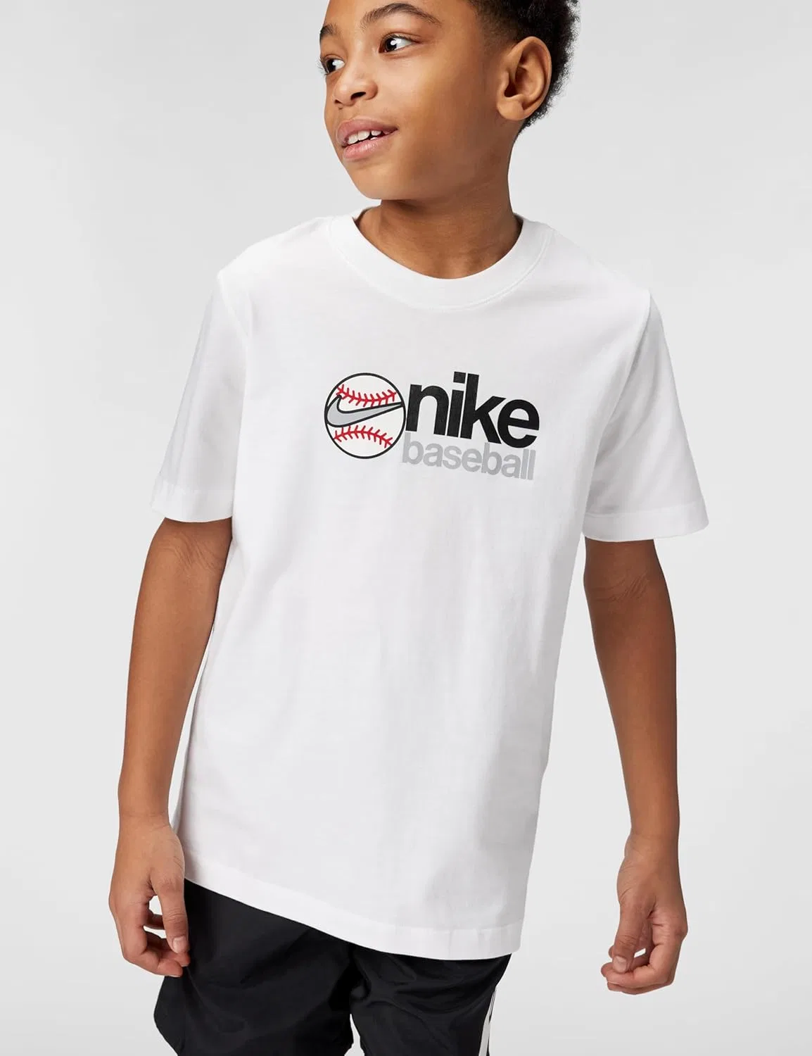 Футболка Nike Club Baseball для детей, белый — фото 2