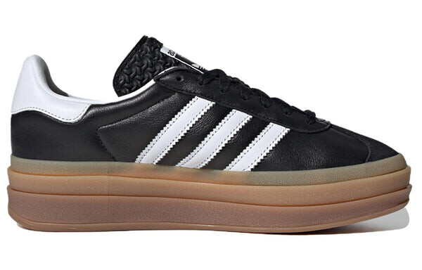 Кроссовки (WMNS) Adidas Originals Gazelle Shoes 'Black White Gum', черный — фото 2