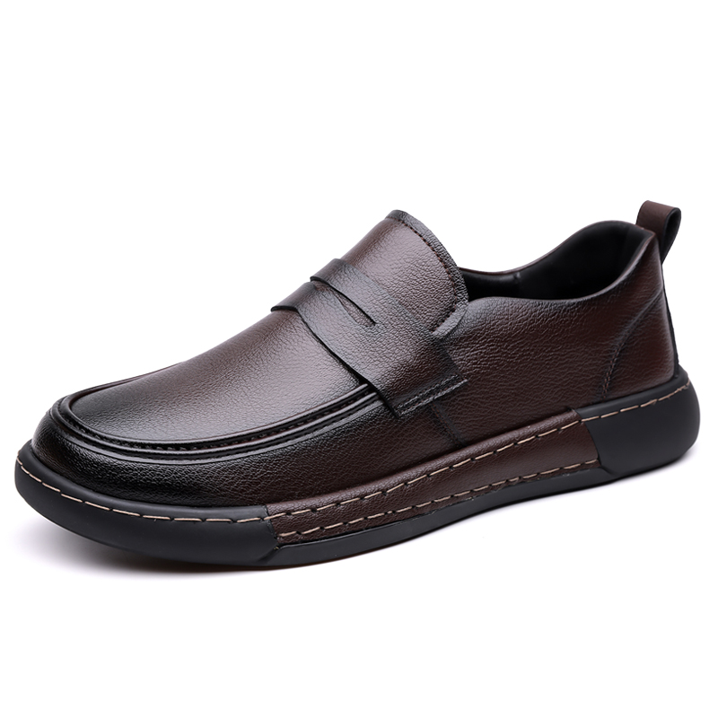 

CKVUSAMG Мужские повседневные туфли мужские низкие топы коричневые, цвет Brown