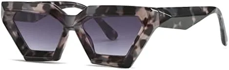 

Солнцезащитные очки для женщин, винтажные красно-черные градиентные солнцезащитные очки для мужчин, хип-хоп, плотные солнцезащитные очки MTZJH, Gray Leopard Gray