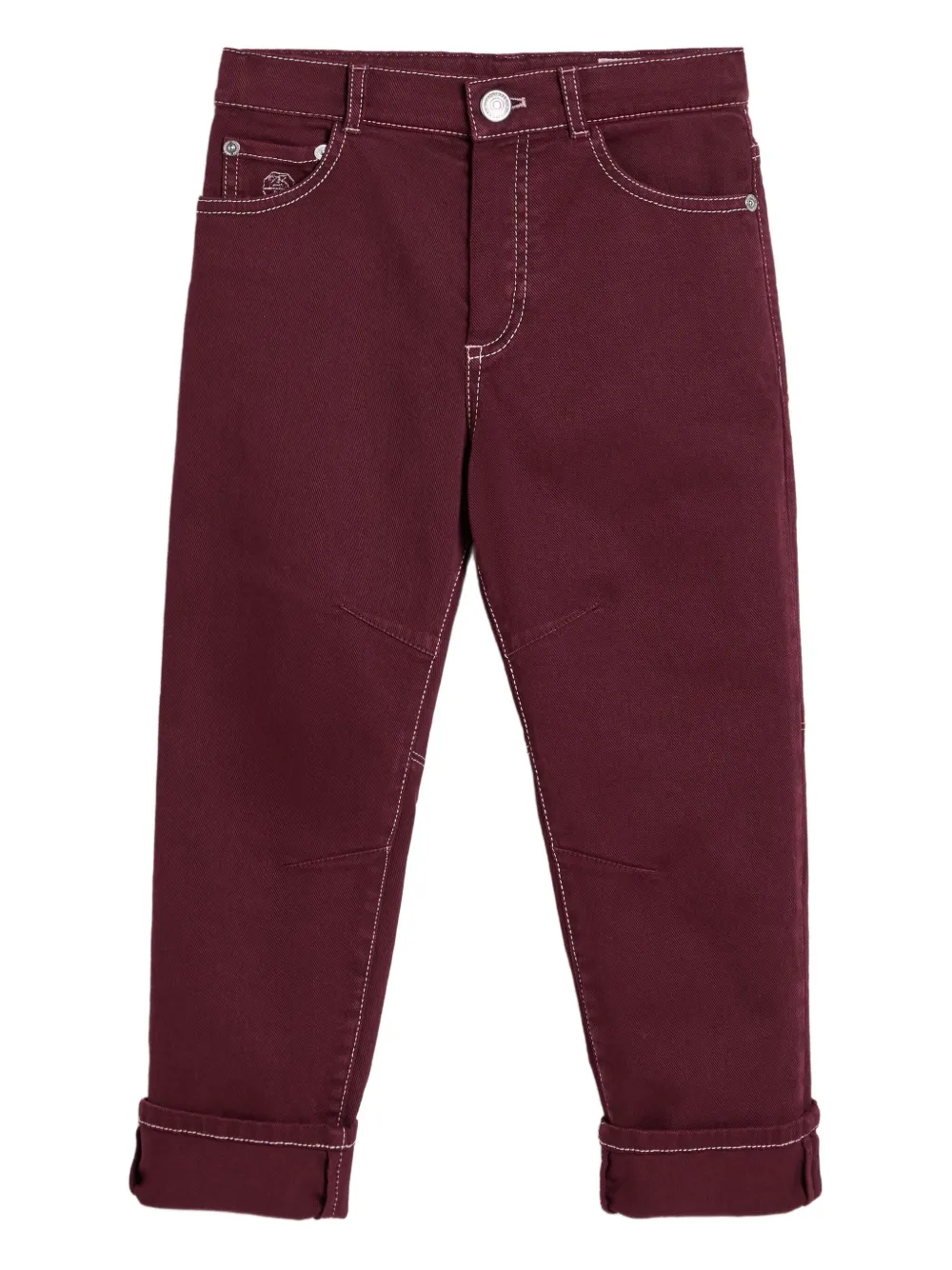 

Джинсы с пятью карманами Brunello Cucinelli Kids, красный