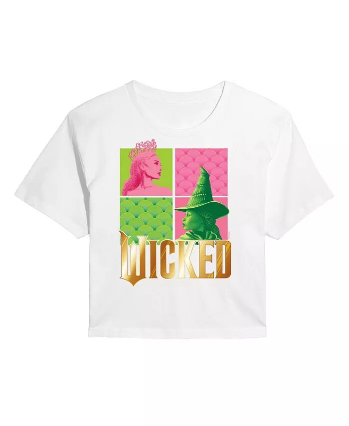 

Футболка Juniors Trendy Wicked Elphaba Glinda с принтом Hybrid Apparel, белый