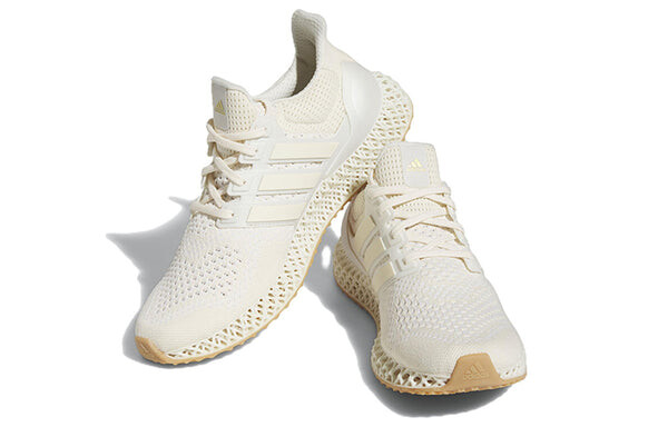 Кроссовки adidas Ultra 4D Running Shoes 'Wonder White Gold Metallic', белый — фото 3