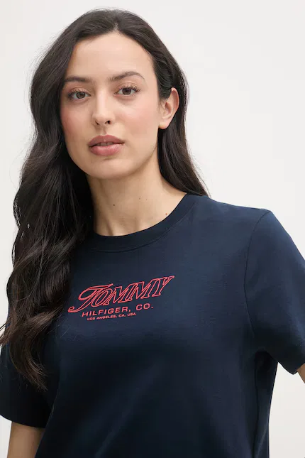 Футболка с принтом SUMMER Tommy Hilfiger, синий — фото 4