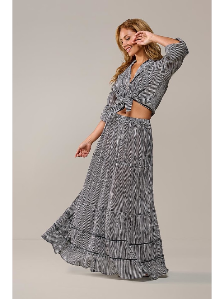 

Длинные юбка Mart Visser, цвет jody print rock navy/off white