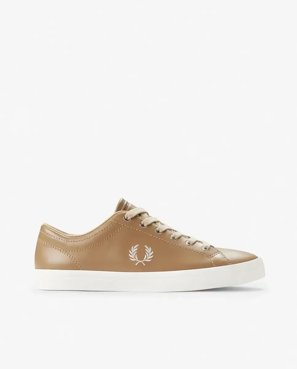 Мужские спортивные кроссовки Baseline с логотипом и шнурками Fred Perry, Camel