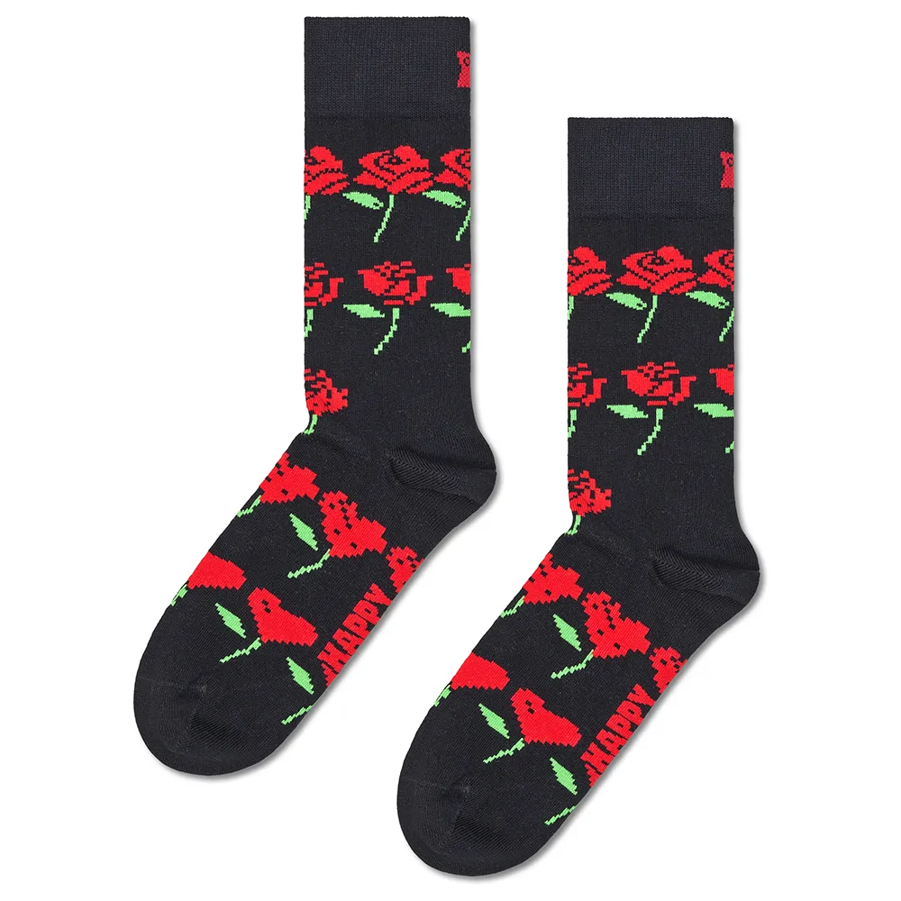 

Носки Happy Rose hearts crew, черный