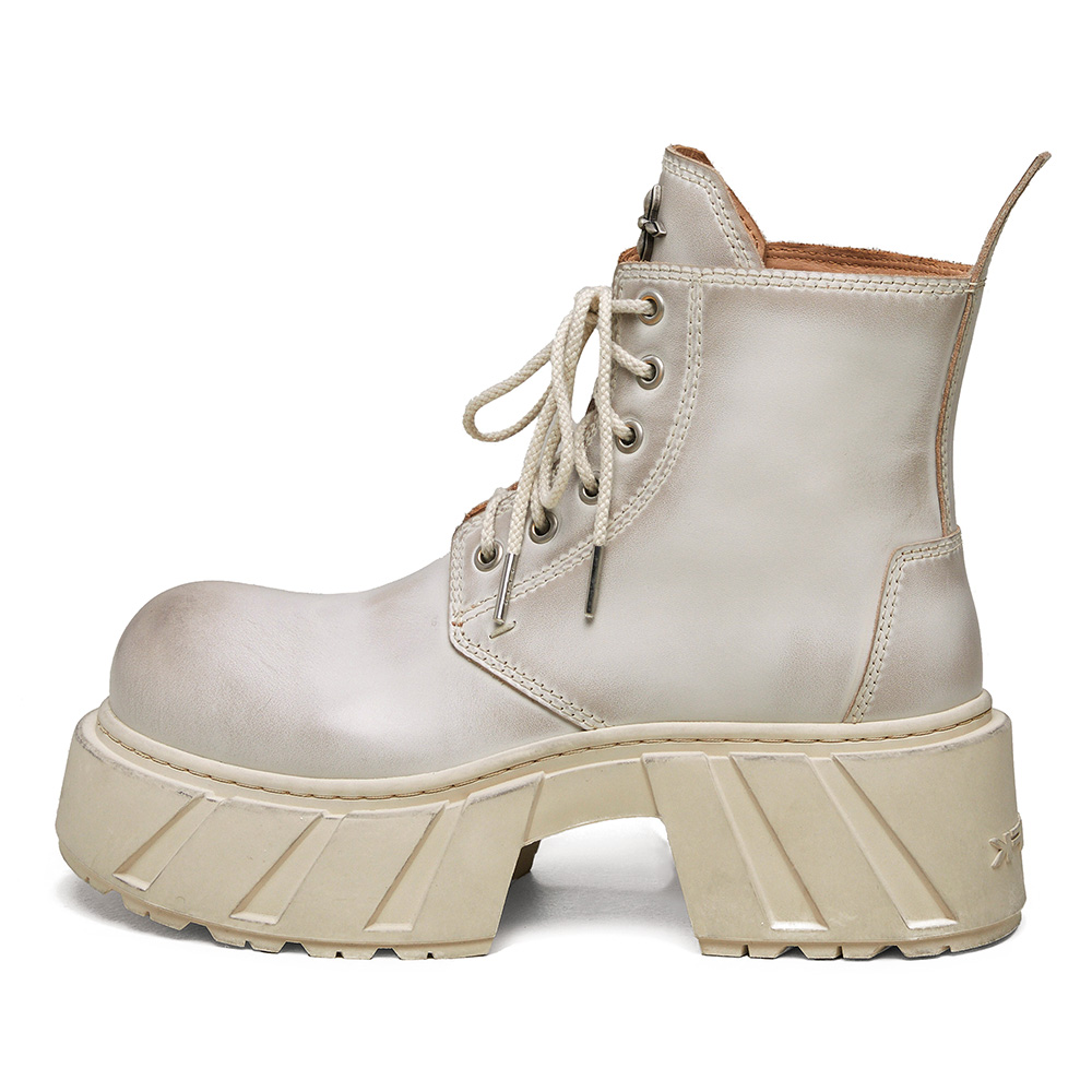SMFK Женские ботинки Martin Boot в цвете Снежная гора белый с магнитной коробкой для хранения, цвет Snow Mountain White-Comes with Magnetic Storage Box — фото 3
