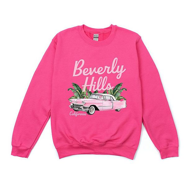 

Свитшот Beverly Hills с ретро-автомобилем Simply Sage Market, Raspberry, Зеленый, Свитшот Beverly Hills с ретро-автомобилем Simply Sage Market, Raspberry