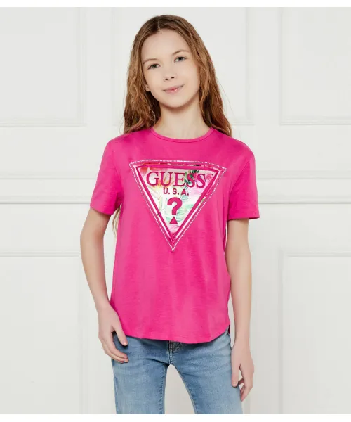 

Футболка Regular fit Guess, розовый