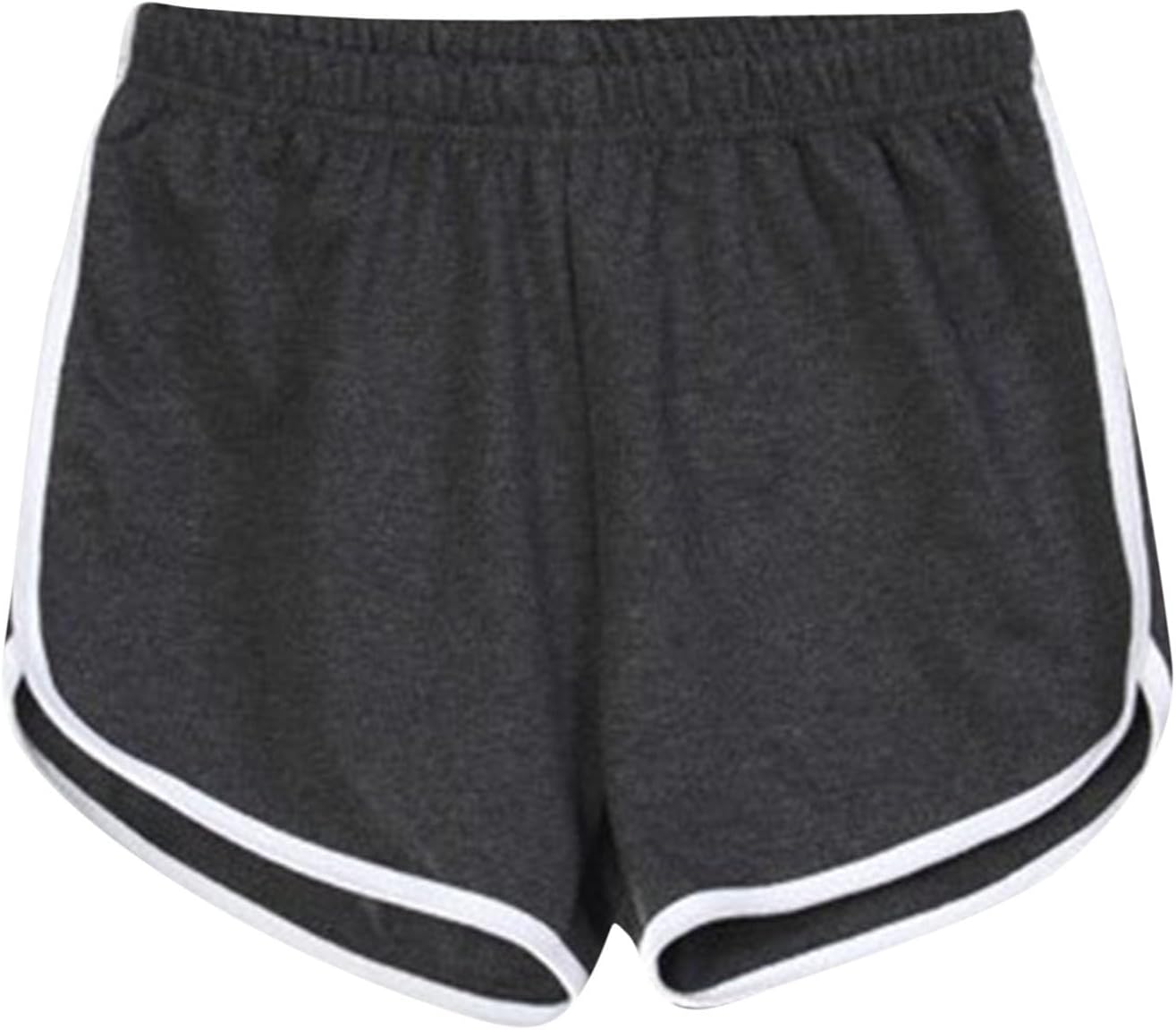 

Женские спортивные шорты для йоги, хлопковые, повседневные, с эластичной талией и подолом «дельфин», для танцев, тренировок в спортзале, летняя пляжная одежда NATHGAM, Dark Gray