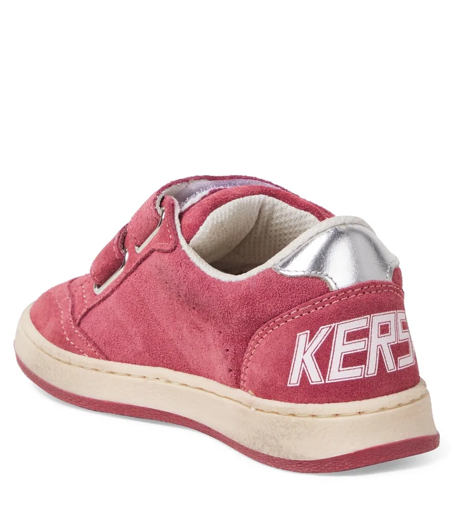 Замшевые кроссовки Ball Star Golden Goose Kids, красный — фото 2