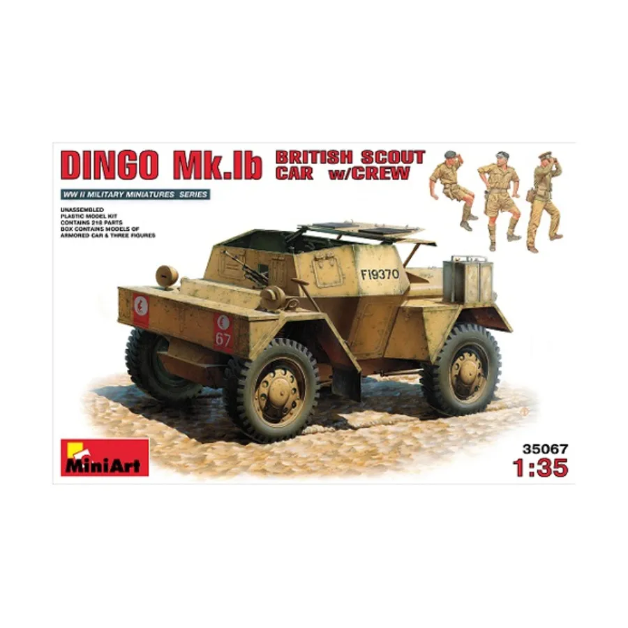 

Британский разведывательный автомобиль Dingo Mk.1b с экипажем, WWII Military Miniatures Series (1:35) (MiniArt Models)