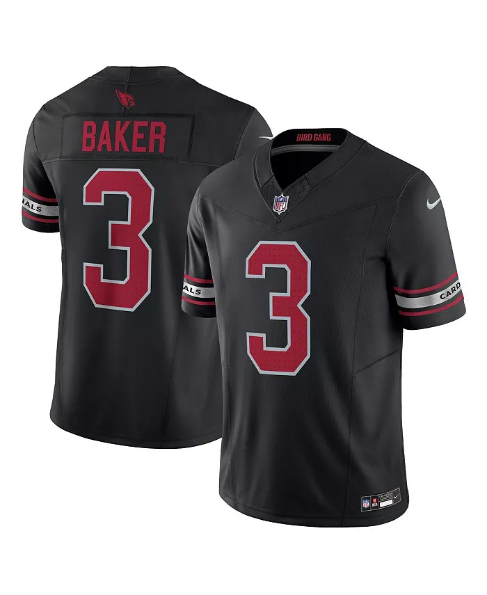 

Мужская лимитированная джерси Arizona Cardinals Vapor F.U.S.E. с именем Budda Baker Nike, черный