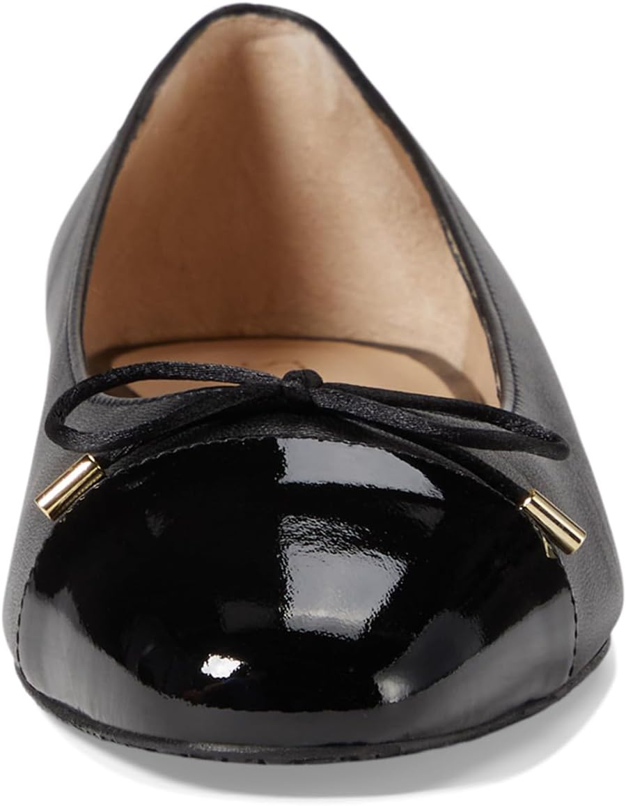 Балетки Stuart Weitzman Sleek Bow Flat, черный — фото 2