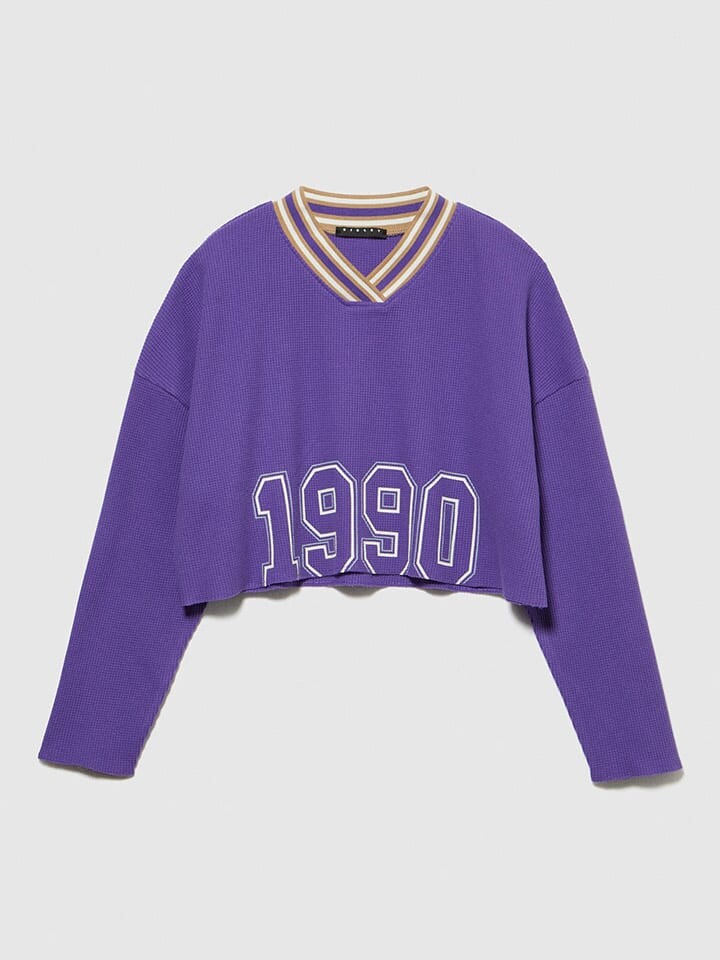 

Лонгслив Sisley Longsleeve, фиолетовый