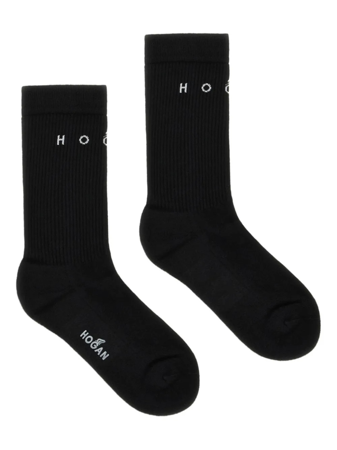 

Носки с ребристым логотипом Hogan, черный