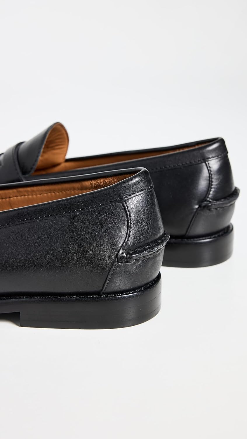 POLO RALPH LAUREN Men's Alston Leather Penny Loafers, Black — фото 3