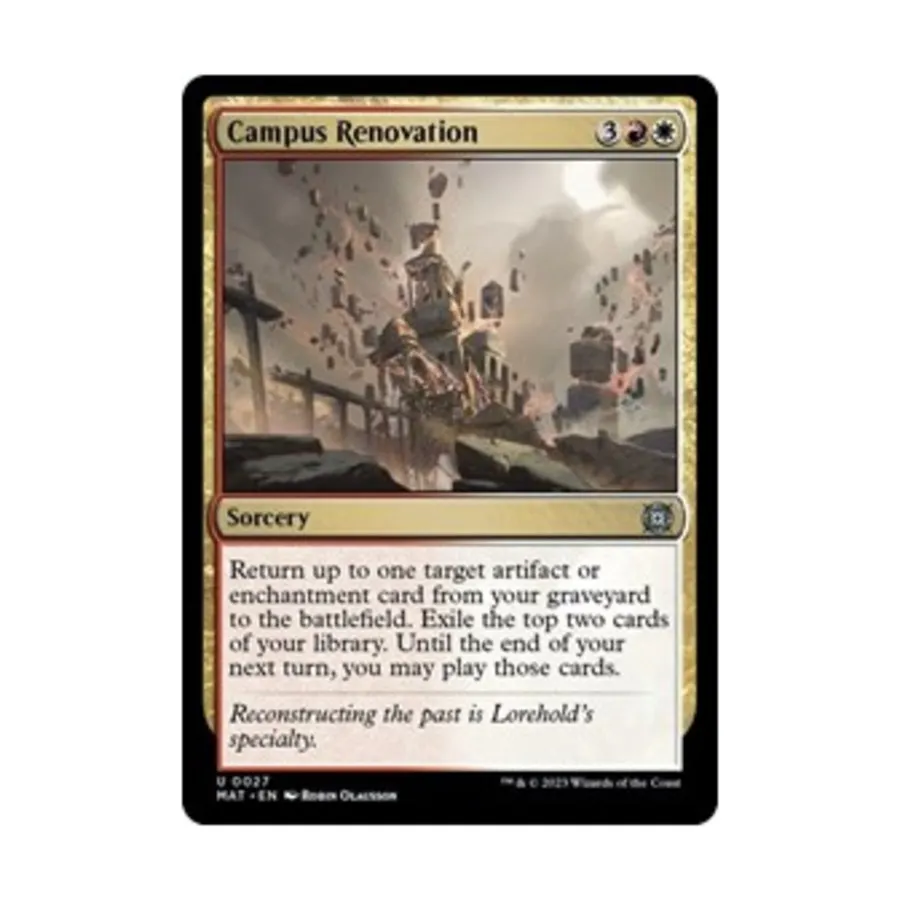 

CCG Ремонт кампуса (U), MTG - March of the Machine: The Aftermath