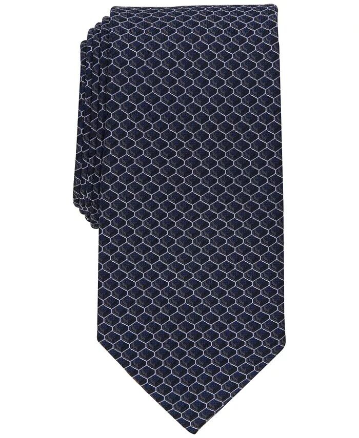 

Мужской классический галстук Mawase с геометрическим узором Perry Ellis, черный