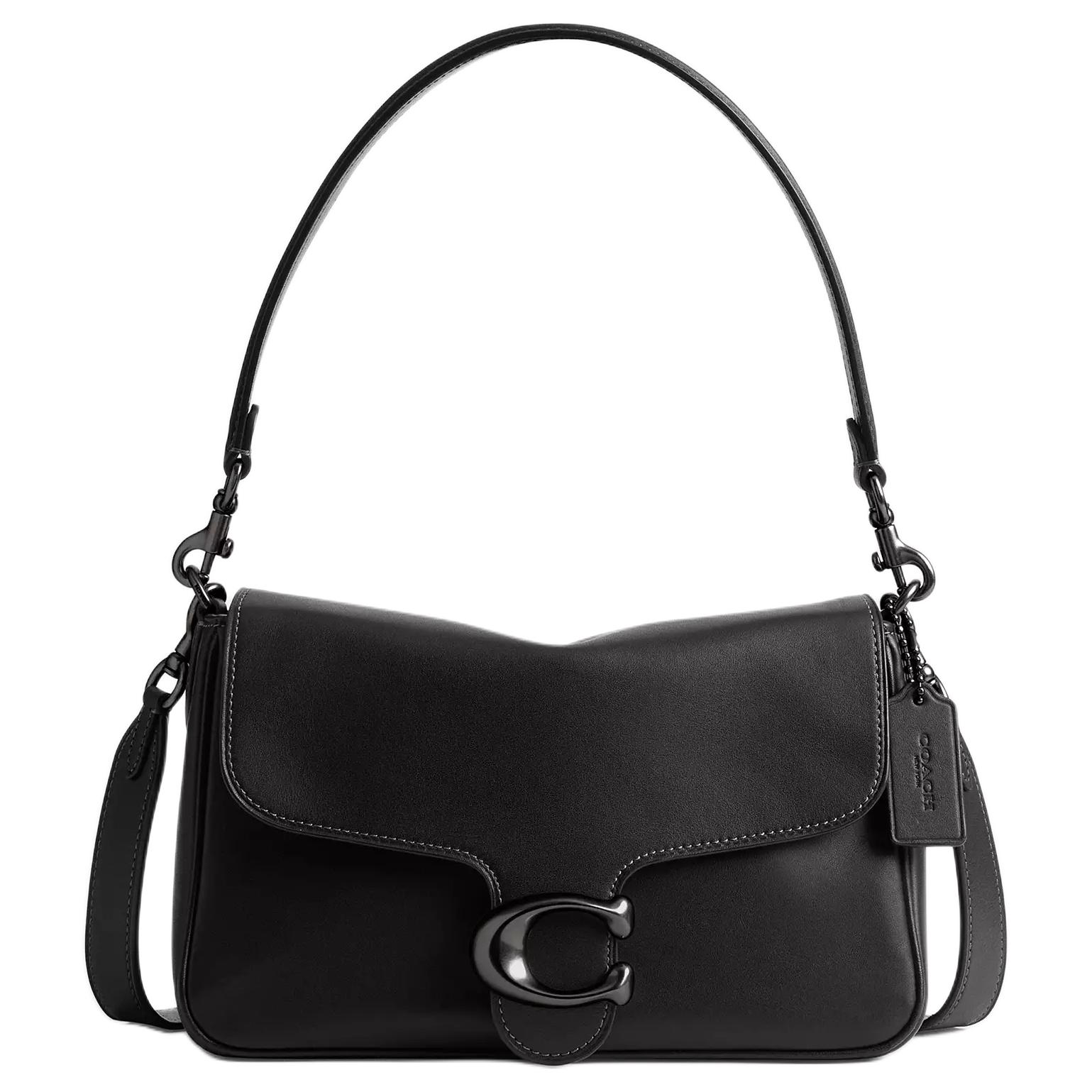 

COACH Мягкая сумка Tabby Smooth Leather через плечо средний размер женская черная
