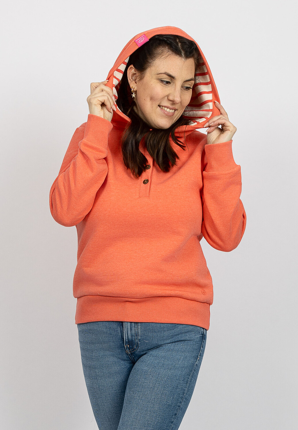 

Толстовка Salzhaut Hoodie Kât, цвет Coral