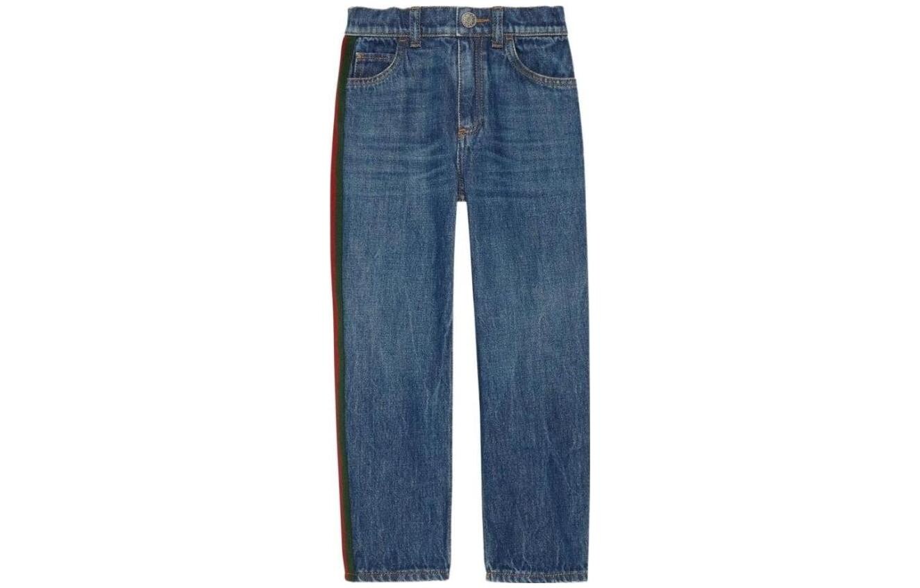 Детские джинсы GUCCI, цвет Blue