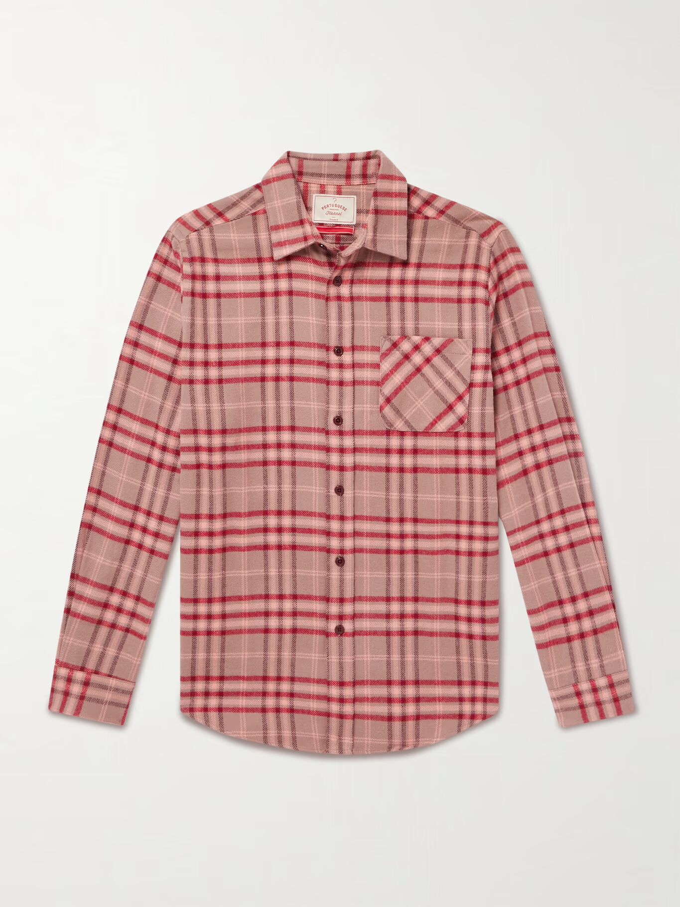 

Рубашка из хлопчатобумажной фланели в клетку Reservation PORTUGUESE FLANNEL, красный